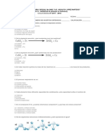 Examen de Quimica Bloque III RECUPERACION