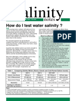 Water Salinity