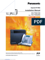 KX-TDA100 - Installation Manual