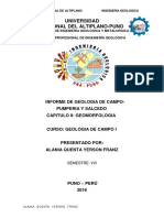 Informe de Campo I Geomorfologia