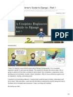 A Complete Beginners Guide To Django - Part 1