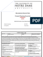 Religious Education Forward Planning Document: Primary 2018