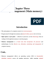 Chapter Three Memory Management (Main Memory)