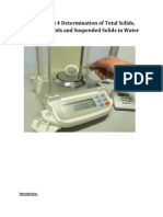 Experiment 4 Determination of Total Solids