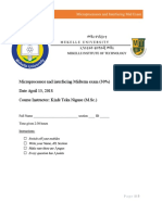 Microprocessors Mid Exam