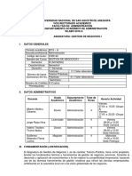 Silabo Gestion de Negocios 2018