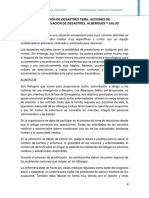 Acciones de Enfermeria en Desastres, Albergues y Salud Mental