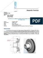 Reporte de Instalacion de Acoplamiento Flexible de Propulsion Vulastik-L Ribar Xviii