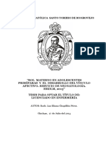 Rol Materno en Adolescentes Primiparas y El Desarrollo Del Vinculo Afectivo