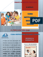 Clima Institucional Escolar y Tutoria