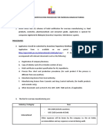 HALAL JAKIM Overseas Manufacturing Procedure