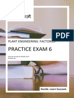 Practice Exam 6: Plant Engineering: Factories