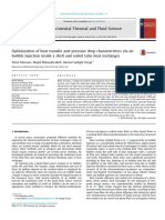 Optimization of Heat Transfer and Pressure Drop Characteristics Via Air Bubble Injection Inside A Shell and Coiled Tube Heat Exchanger