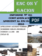  Informe de Contaminacion Ambiental en La Ciudad de Huaraz