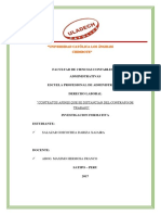 Contratos Afines Que Se Distancian Del Contrato de Trabajo