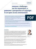 Creative Commons: Challenges and Solutions For Researchers A in An Open Access Environment