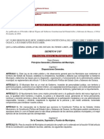 Ley Orgánica Municipal (Ref Dto 1333 LXIII Legis 20 Dic 2017 PO Extra 16 Feb 2018)