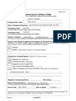 Appeal and Pending Review Forms