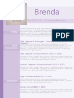 Resume Purple