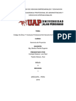 Código de Ética y Conducta Profesional Del Gerente de Proyecto PMI EXPOSICION 1