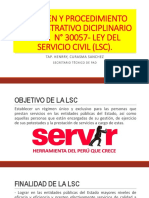 Regimen y Procedimiento Administrativo Diciplinario