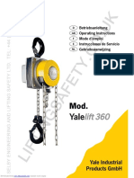 Operating and Maintenance Instructions Yalelift - 360