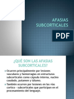 Afasias Subcorticales