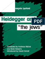 Lyotard Heidegger and The Jews