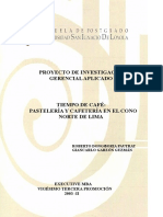 2003 Dongo Tiempo de Cafe Pasteleria y Cafeteria en El Cono Norte de Lima