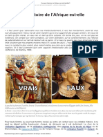 Pourquoi L'histoire de L'afrique Est-Elle Falsifiée