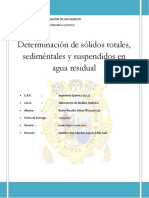 INFORME de AQ 1 Solidos Totales Disueltos