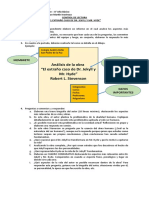 Control de Lectura El Extraño Caso de Dr. Jekyll y Mr. Hyde