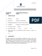 Programa Geosistemas Naturales I