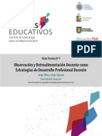 Observación y Retroalimentación Docente