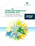 Informe Sobre Sostenibilidad en España 2016 Hoja de Ruta Hacia Un Modelo Sostenible