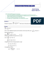 Differential Equations - MTH401 Special 2006 Assignment 02 Solution