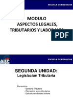 Modulo Aspectos Legales, Tributarios y Laborales Unidad II 2018