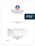 Monografia Fuentes Externas de Financiamiento