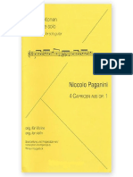 4 Caprices by Niccolo Paganini. - Transcrited by Tilman Hoppstock