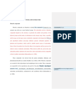 Phenolic Compounds: Review of Related Literature