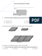 Examen de Matematicas 1 Bloque