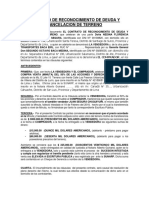 Contrato de Reconocimiento de Deuda de Terreno de Baca - Lurin Ok.