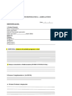 Ficha de Avaliação Neuropsicomotor