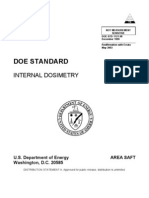 Doe Internal Dosimetry Doe STD 1121 98