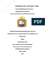 Diana Flores Medina Proyecto de Instalacion de Una Planta de Fabricacion de Ollas Repujadas de Aluminio en La Region Puno