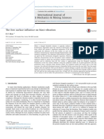 The Free Surface Influence On Blast Vibration