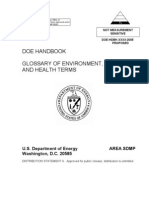 Glossary of Environment, Safety Doe-Hdbk-Xxxx-2005