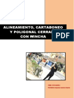 Topografia I Cartaboneo Alineamiento Poligonal Con Wincha