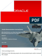 Oracle Demonstration Enviroments