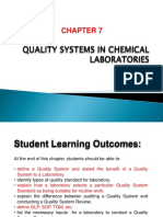 Chapter 7 - Quality Systems in Chemical Laboratories